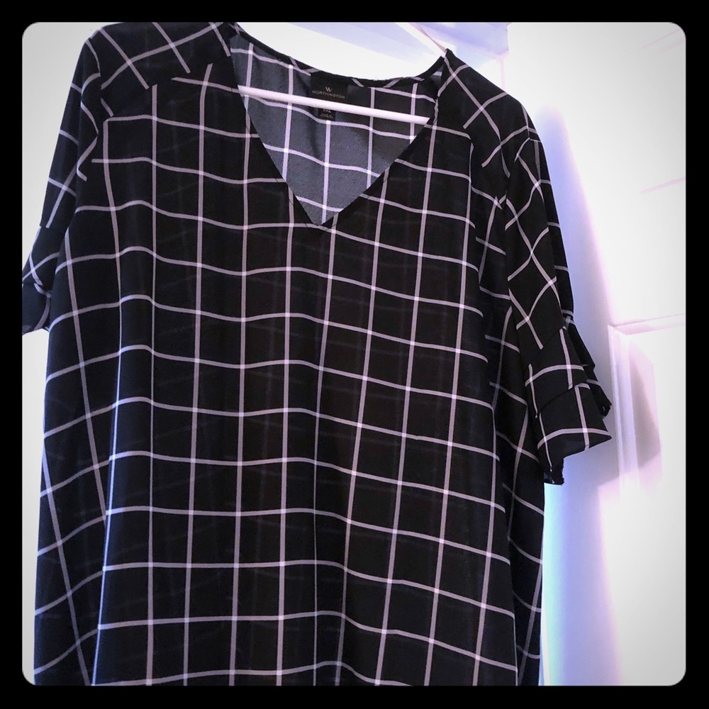 Plaid Blouse